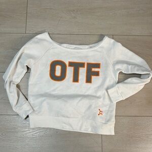 Orangetheory off the shoulder long sleeve. Size Small
